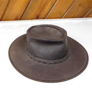 leather hat - the fold up hat